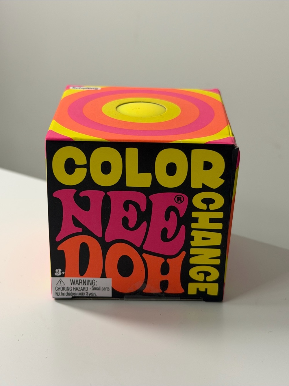 Color NEE-DOH Color Change Kids Toy - Pink, Orange & Yellow